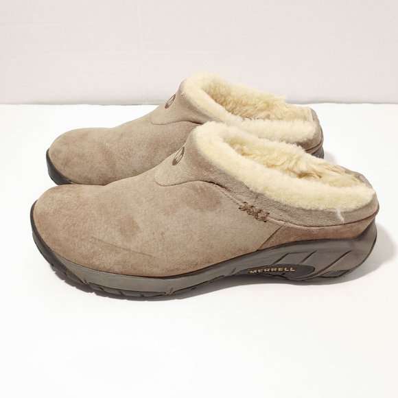 merrell lined clogs